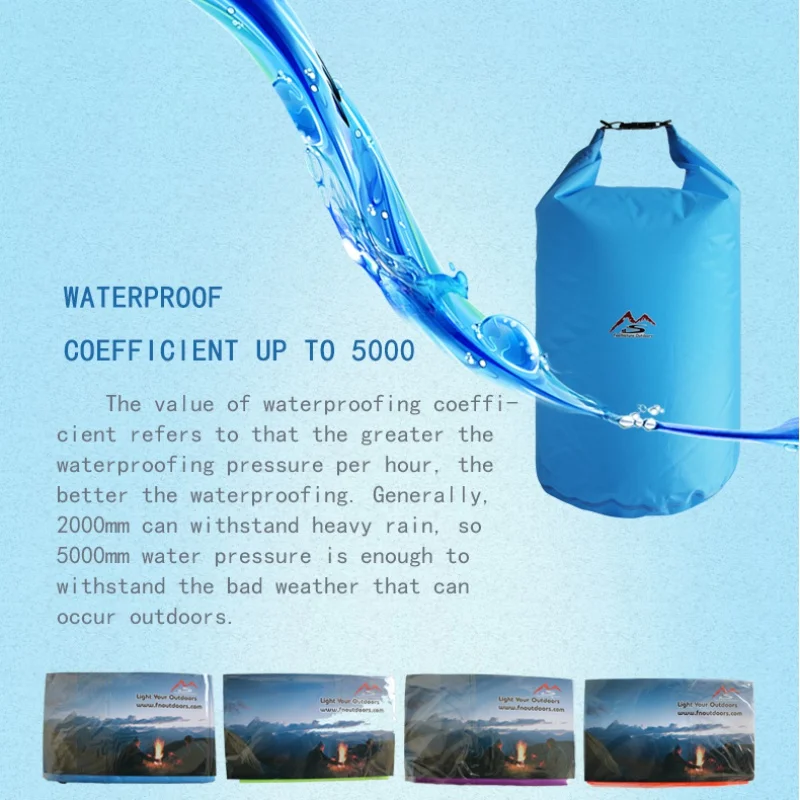 Waterproof Dry Bag Trekking Sack For Outdoor Camping Drifting Hiking Swimming Rafting Kayaking River Bags 5/10/20/40/70L