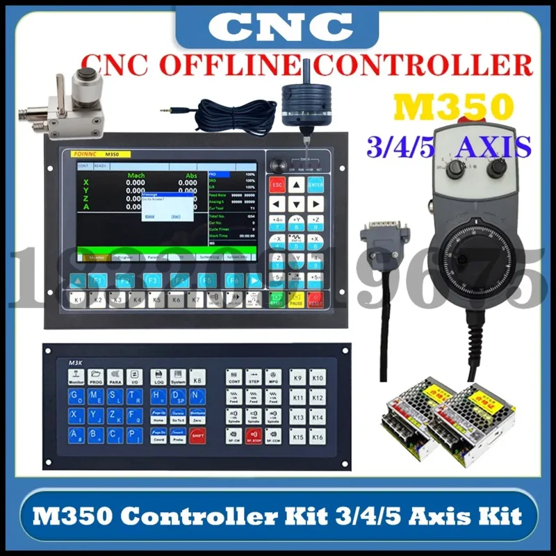 Updated V2 DDCS EXPERT M350 3axis4axis5axis CNC controller Z-axis tool setting instrument 3D edge finder to replace DDCSV3.1