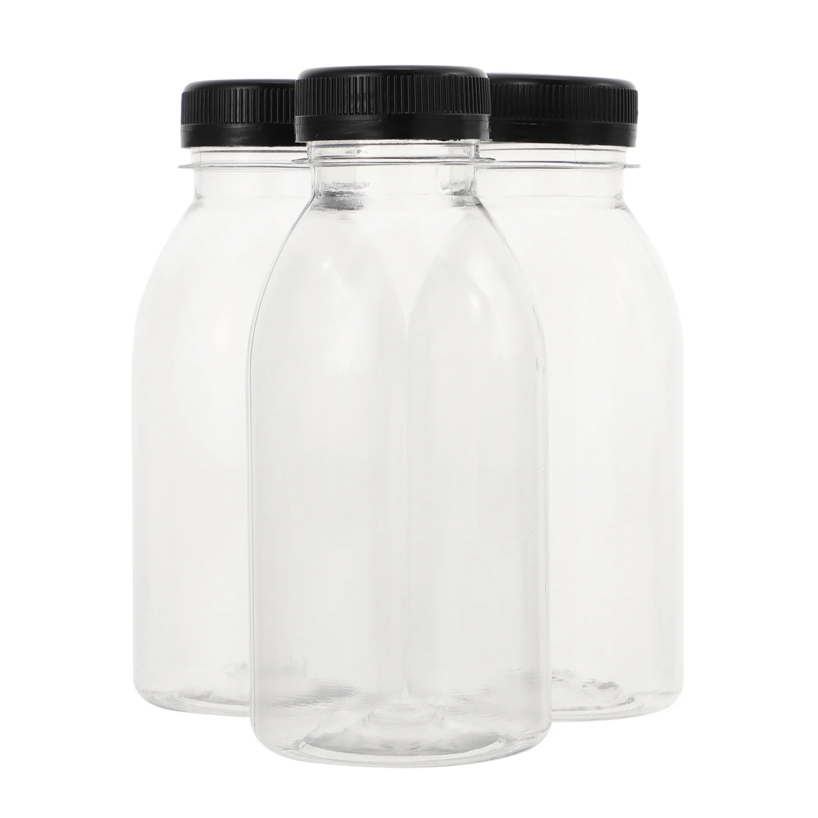 10pcs 300Ml Empty Bottles Transparent Juice Storage Bottles For Beverage Smoothie Jam Drink Containers Kitchen Bar Supplies