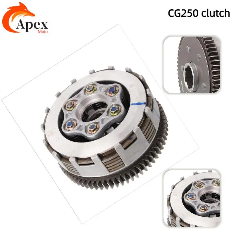 

100% New Clutch Assembly - Replaceable Accessories Specifically for Italika 250SZ Dt200 Dt250 Ft200 Motorcycles