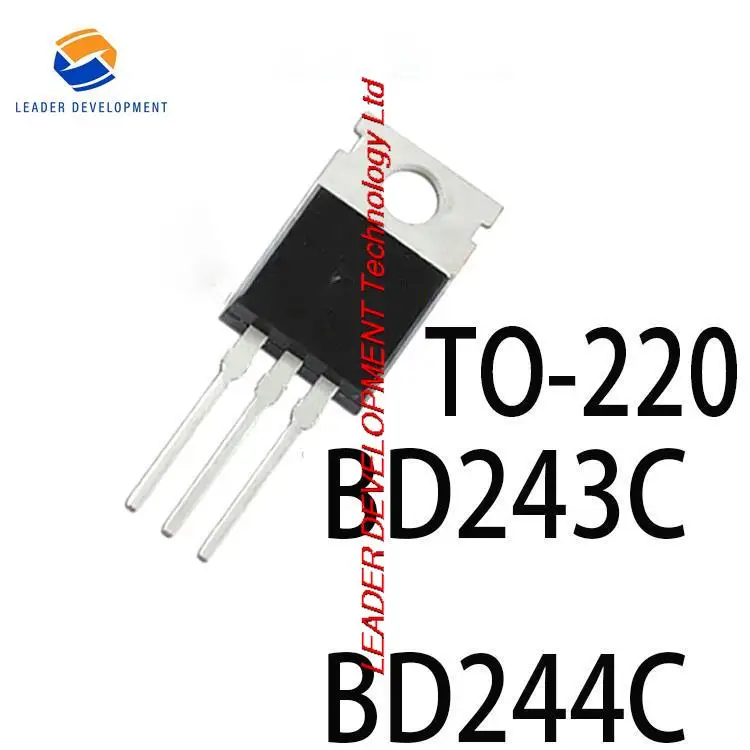 10PCS New and Original BD243 BD244 BD242 BD241 TRANSISTOR NPN PNP 100V 6A TO-220 NEW GOOD QUALITY BD243C BD244C BD242C BD241C