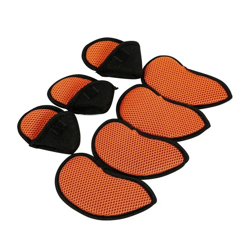 10pcs Golf Head Covers Golf Iron Headcover 3 4 5 6 7 8 9 S A P Golf Putter Club Headcovers Protector Golf Accessories Supplies