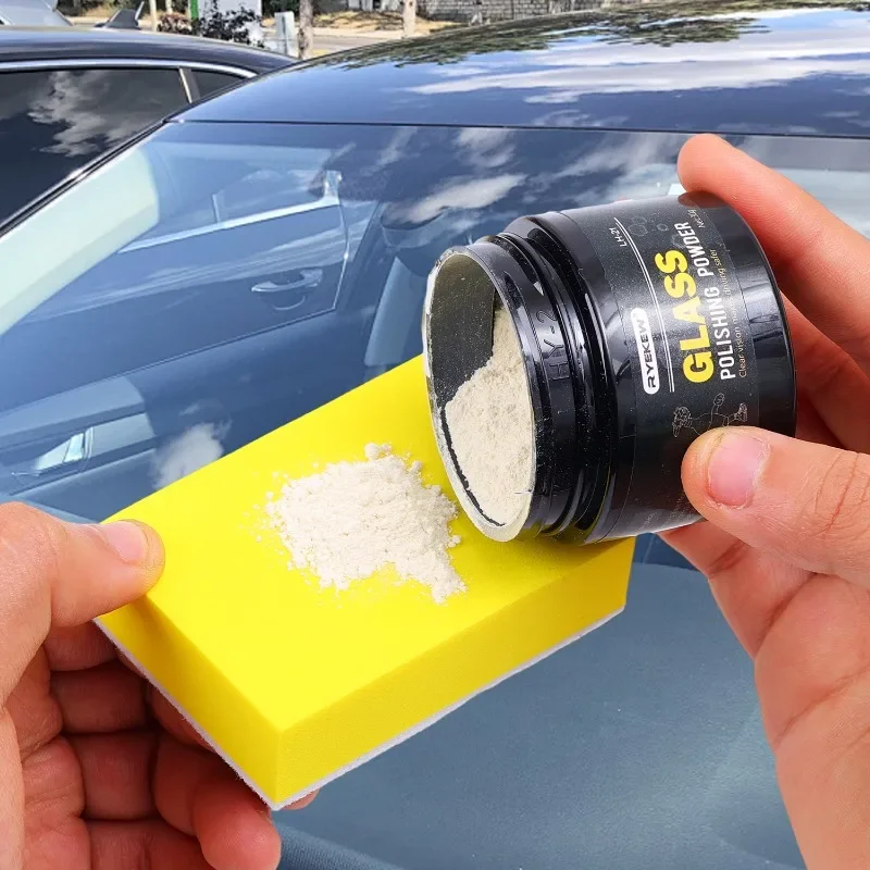 Glass Polishing Compound Powder Detergent Window Cleaner Glasses Scratch Remover Car Glass Cleaning Powder Safe Windshield - Image 2