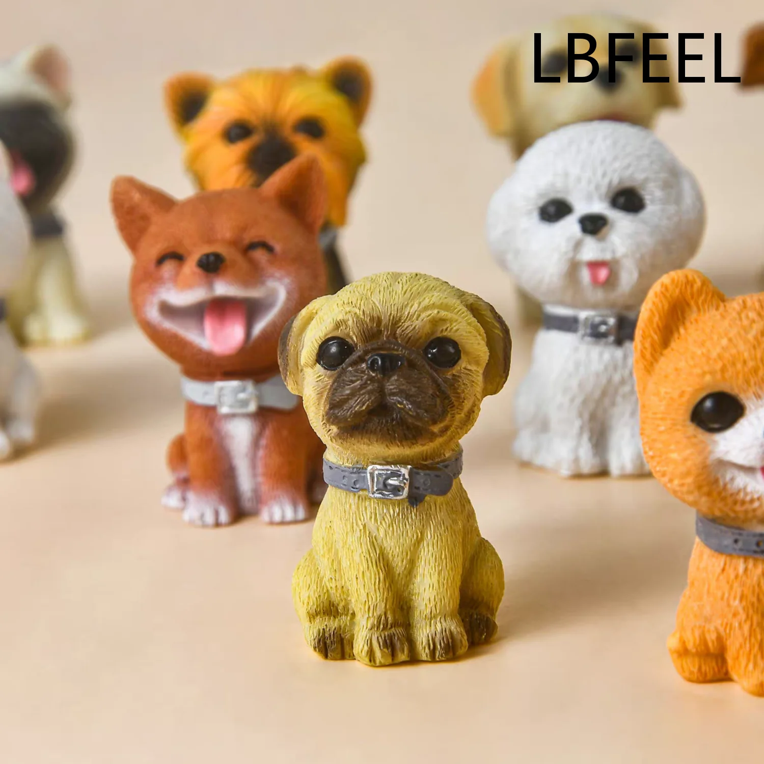 LBFEEL Cartoon Dog Children's Room Furniture Handle Creative Resin Decoration Knobs Brass Base Cute Nursery Cabinet pulls