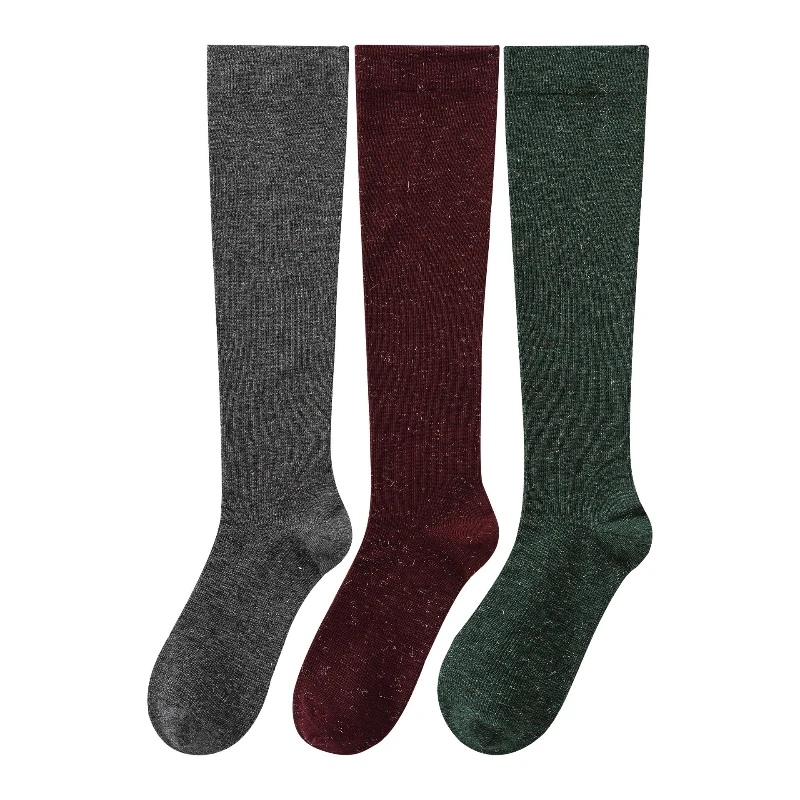 المرأة الحرير القنب ضغط العجل الجوارب تنفس الضغط الجزئي مرونة عارضة الجوارب ضغط عالية JK نمط مريح