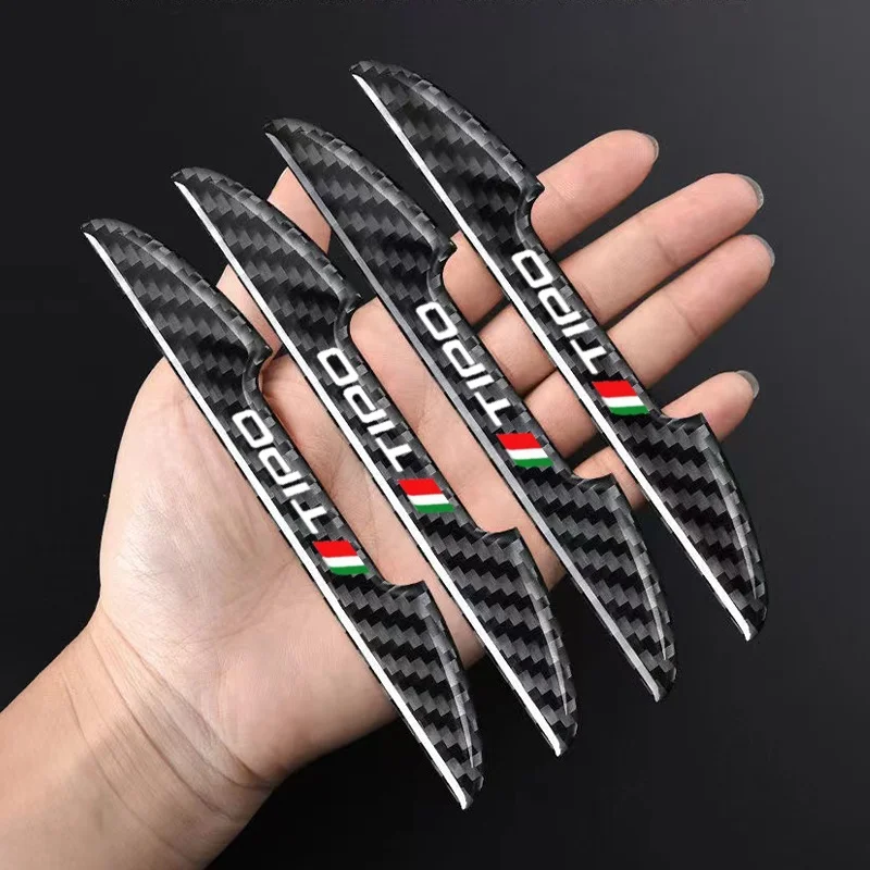 4 قطعة ملصق باب السيارة حامي قطاع حافة الحرس لشركة فيات تيبو باندا برافو فريمونت 500 لينيا أبارث بونتو فكرة سيينا أرجو