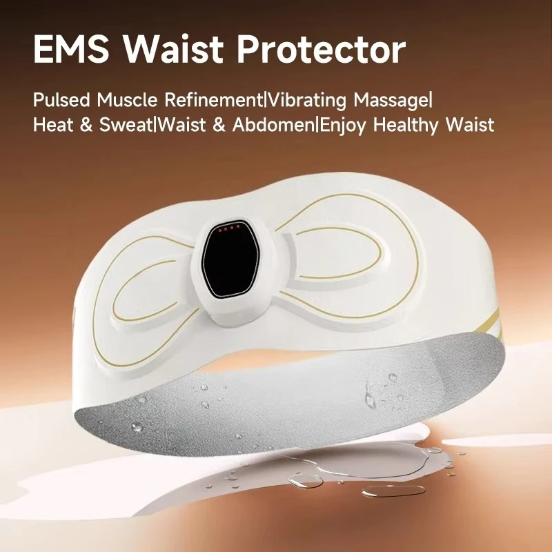 Factory Manufacture Directly EMS Abdomen Train Belt Waist Massage Belt Healthcare Massager with Heating