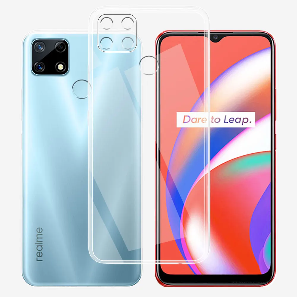 For OPPO Realme C25S Case Clear Silicone Soft TPU Phone Case Cover For Realme C25 Funda For RealmeC25 C25s Transparent Coque