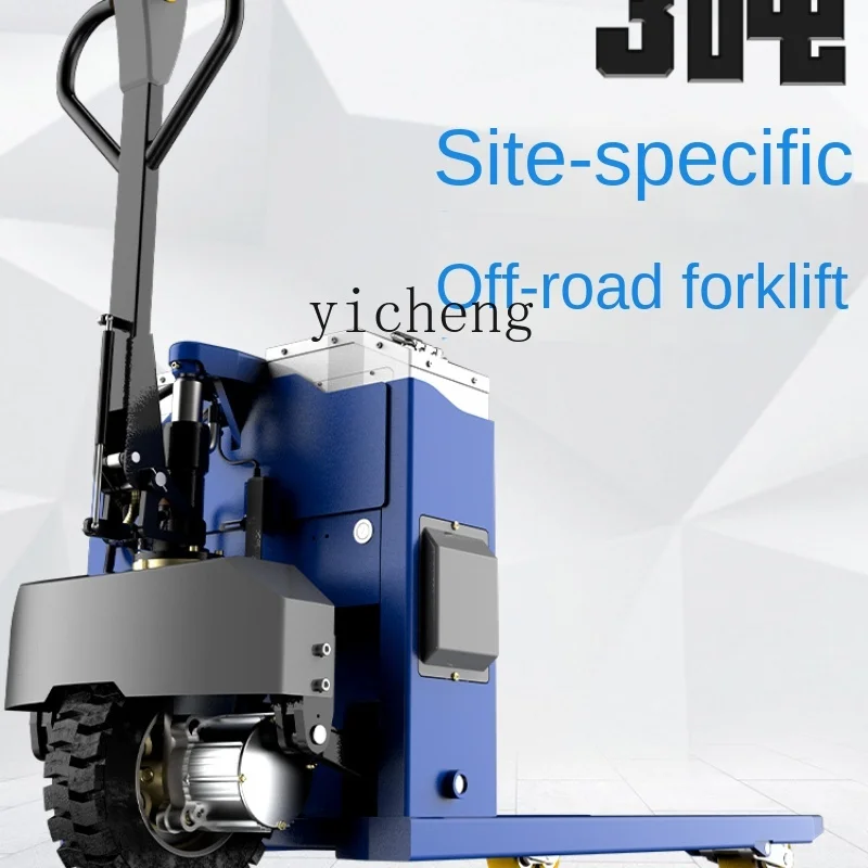 XL Electric Forklift Construction Site 3 T Full Electric off-Road Semi-Electric Hydraulic Lift Truck