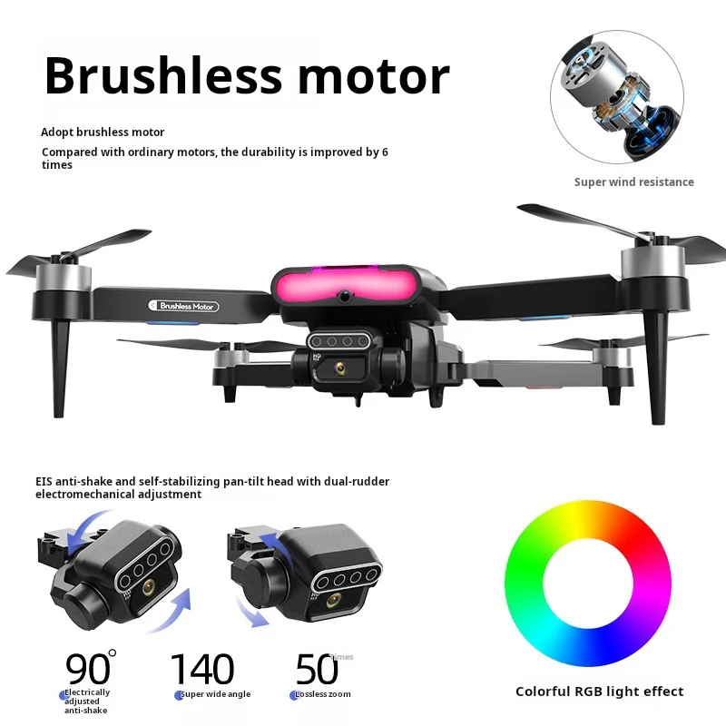 F199 Drone 1080P Wide-Angle HD Dual Camera Brushless WIFI FPV Professional RC Foldable quadcopter Helicopter Toy Gift