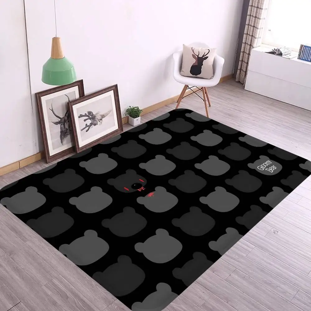 Cartoon G-gloomy Bear Anime Kitchen Mat Kids Room Bedroom Decoration Balcony Anti-Slip Doormat Living Room Alfombra