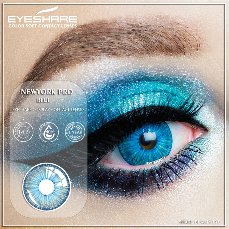 EYESHARE 1 Pair New Cosplay Contact Lenses Colored Contact Lens Halloween Lenses Crazy Lens for Eyes Beauty Makeup