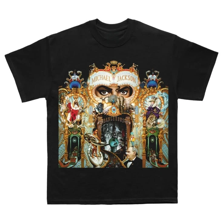 Vêtement en coton graphique artistique musical rétro nostalgique Michael Jackson Été 2026 pour festival et usage quotidien