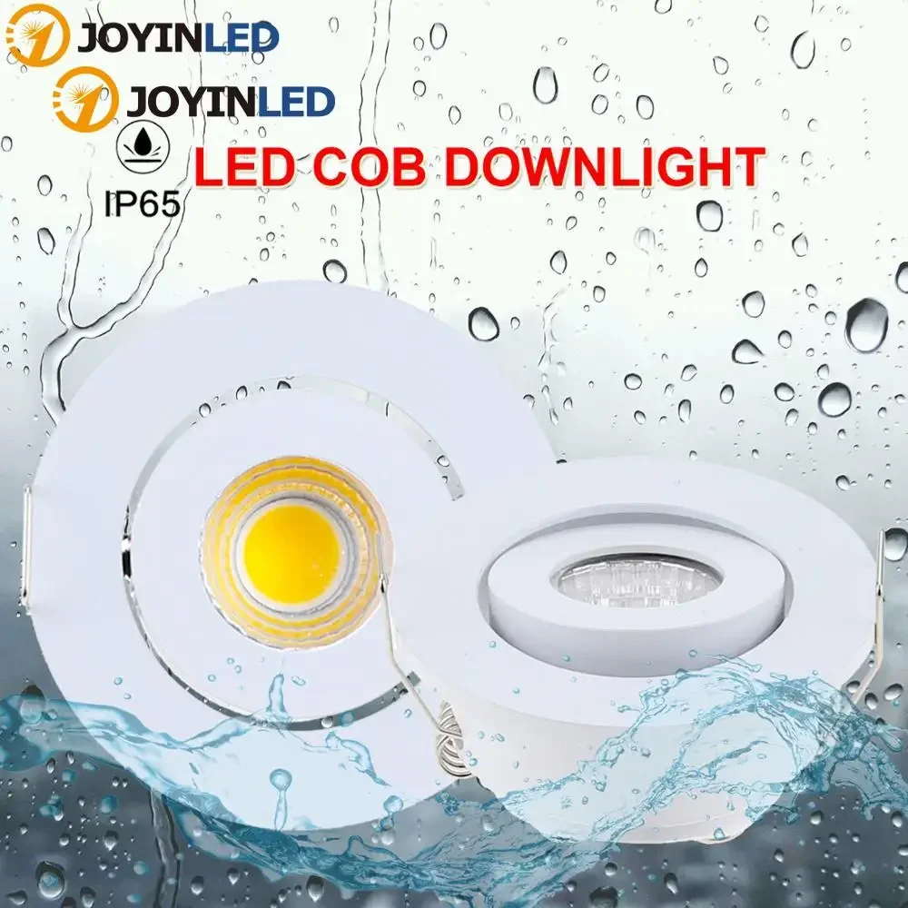 Waterproof LED Down lights Adjustable Dimmable 3W AC90-260V/DC IP65 Downlight Outdoor Led Ceiling Lamps MINI LED Spot Color