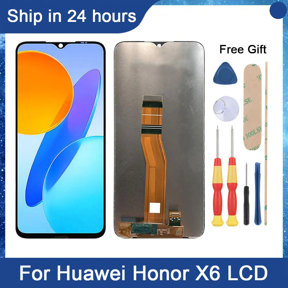 AiNiCole 6.5'' For Huawei Honor X6 LCD Display Touch Screen Digitizer Assembly X6 2022 VNE-LX1 VNE-LX2 LCD Screen Replacement