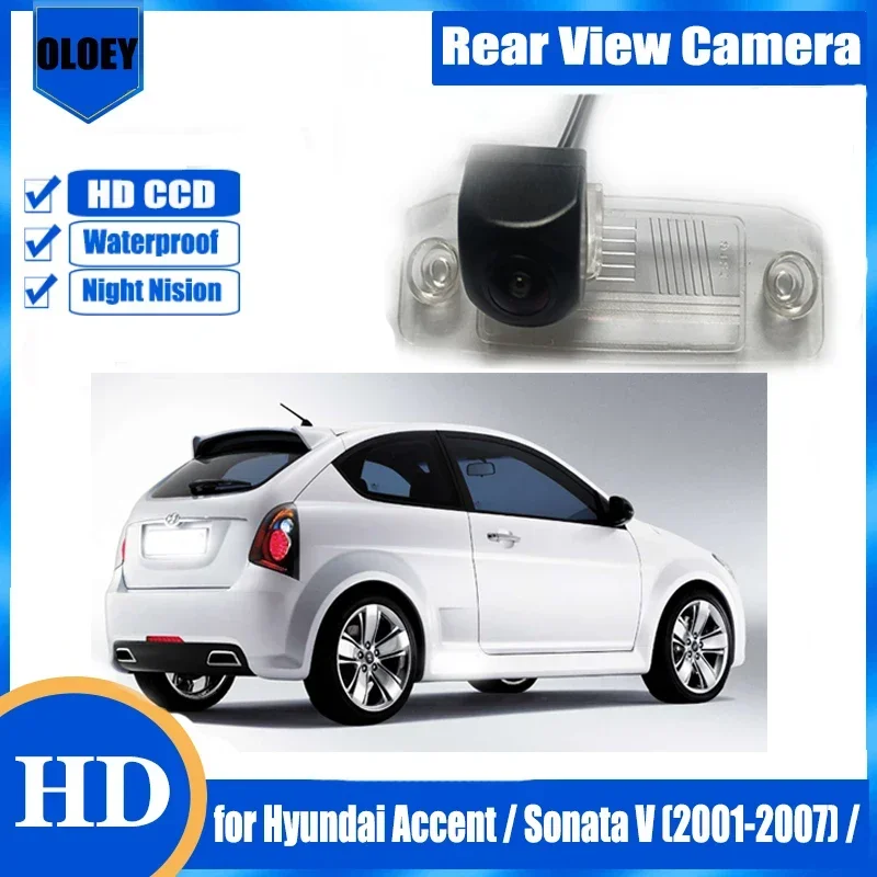 Rear View Camera For Hyundai Accent / Sonata V (2001-2007) /Backup Parking Reverse Camera License Plate Lamp Camera