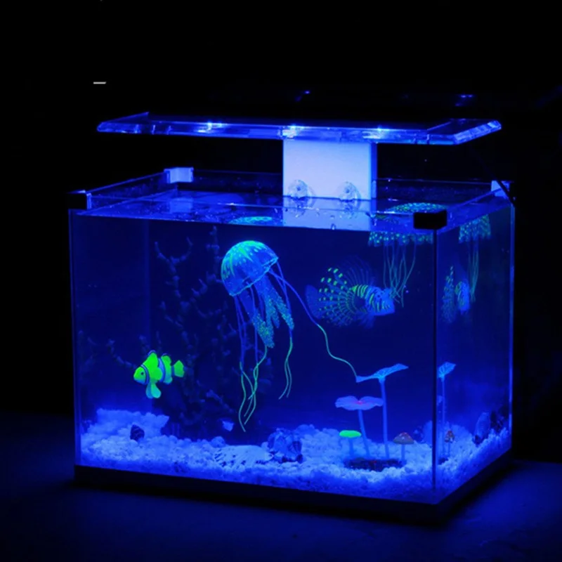 Floating Fake Jelly Fishes for Aquarium Decoration Marine Tropical Fish Tank Landscaping Simulating Fishes Aquarium Ornaments