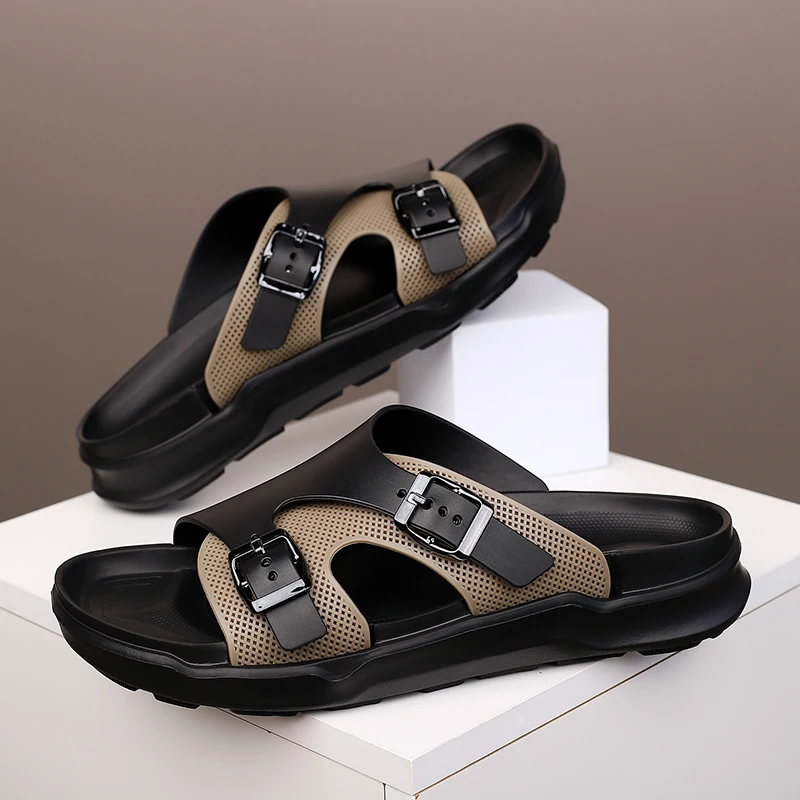 

Hot Sale Adjustable Strap Slides Fashion Comfort Non-slip Casual Beach Slippers