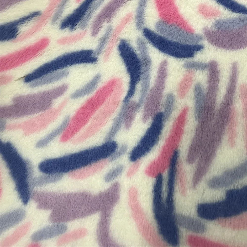 2024 New 160x90cm Skin-friendly Soft Faux Fur Fabric 100% Polyester Minky Fabric DIY Handmade/apparel Leopard Print Plush Fabric