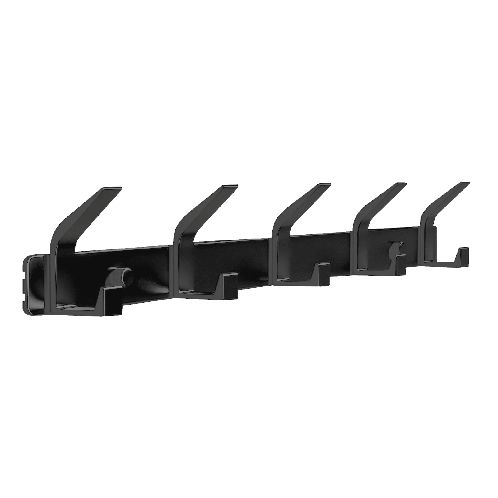 

With 5 Hooks Bathroom Bags Wall Mount Entryway Bedroom Grey Black White Space Aluminum Hanging Clothing Coat Rack Cloakroom