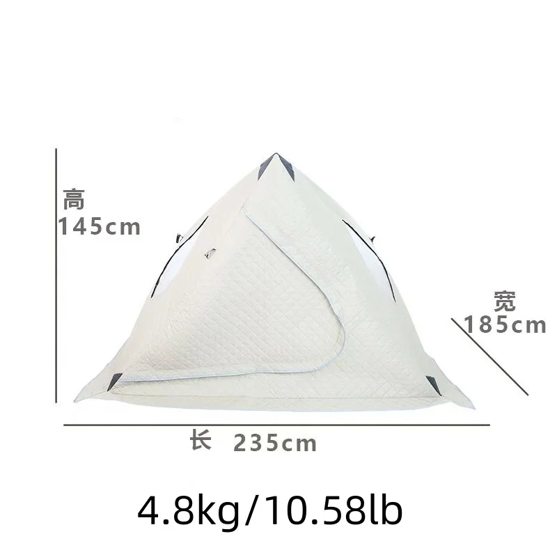 Ice fishing speed camping tent fishing without bottom mat, thickened insulation, windproof and cold proof special foldable ice f