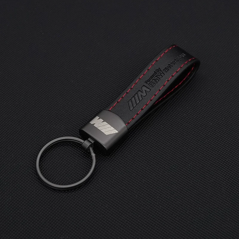 Leather Car Logo Keyring Keychain Key Chain Ring for BMW M Power Performance M3 M5 X1 X3 X5 X6 E46 E39 E36 E60 E90 Accessories