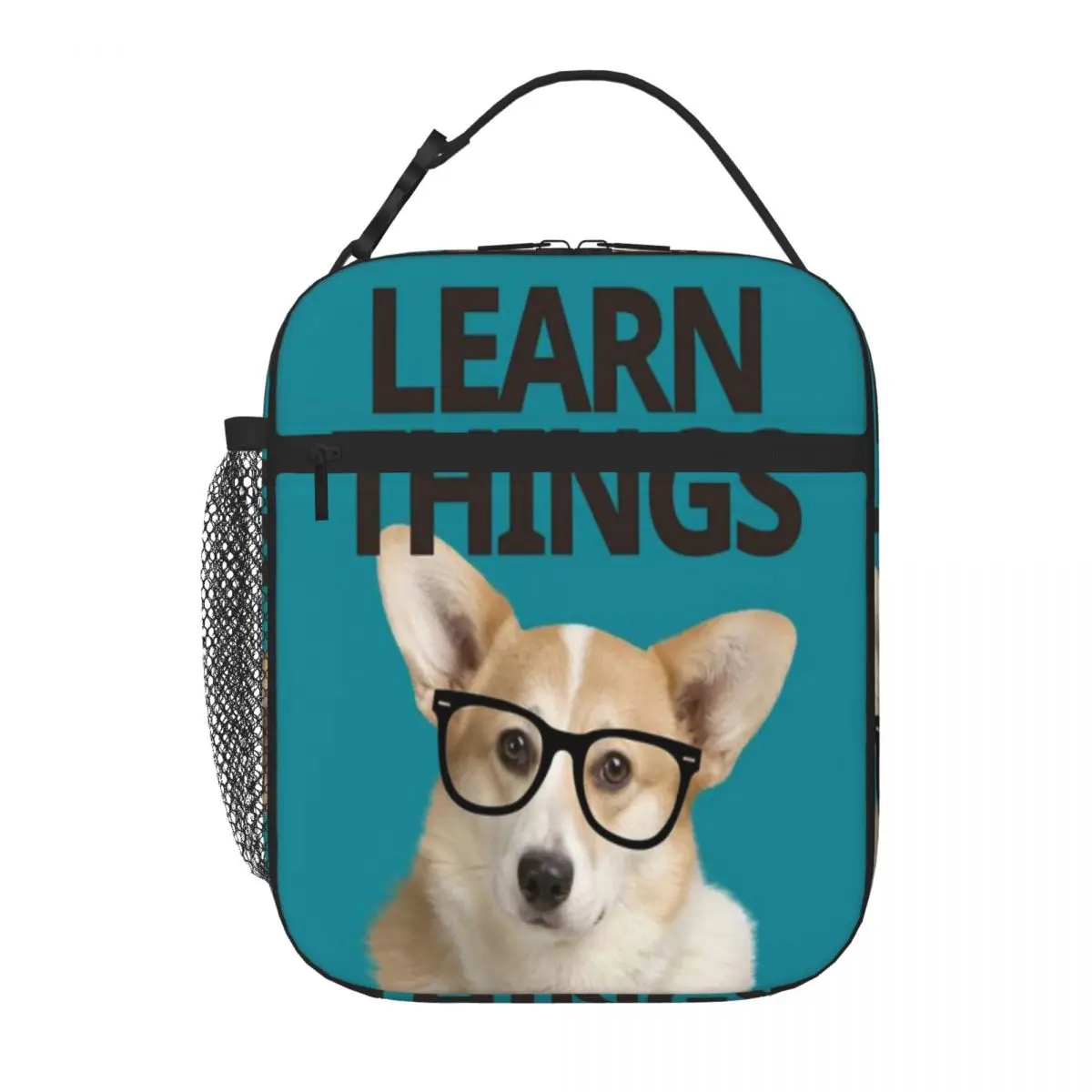 Bestselling Learn Things Corgi Dog Pastel Lunch Box Bag Daily Snack Storage Picnic Lunch Bag