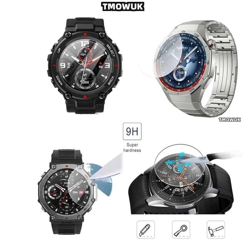 ​​For Amazfit GTR 42 47mm T Rex 2 3 T-Rex Pro 3 Ultra – Premium Screen Protector, Anti-Scratch & Shatterproof​