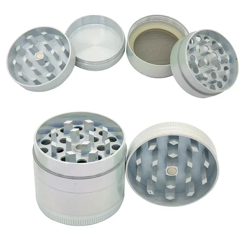 40/50mm Pink White Grinder 4-Layer Herb Grinder Kitchen Tools Birthday and Christmas Gifts