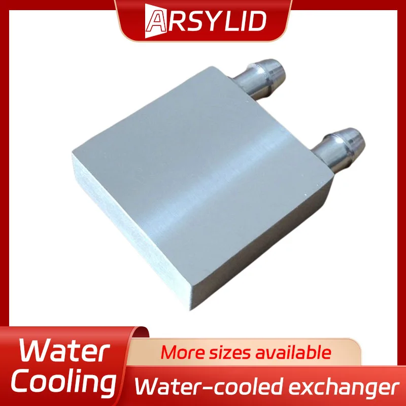 Water-cooled Exchanger Aluminium Water Cooling Waterblock Heatsink Block Liquid Cold For CPU GPU 40*40*12mm 80mm 120mm 160mm