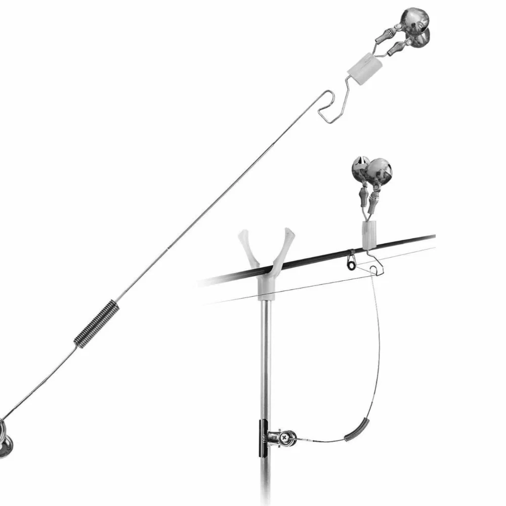 2pcs Bite Bait Adjustable Twin Bells Ring Anti-corrosion Stainless Steel Fishing Bell Bite Alarm Bite Detection
