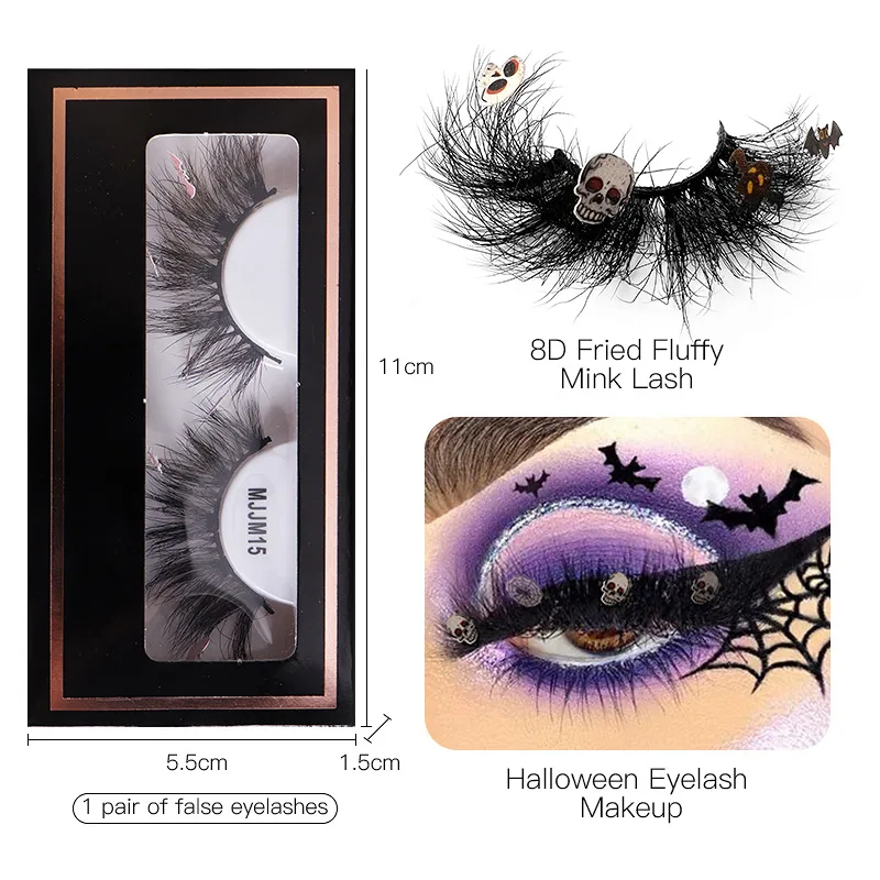 halloween nail art mink lashes fake nails eyelash extension fake eyelashes makeup for women makeup accessories draculaura nails