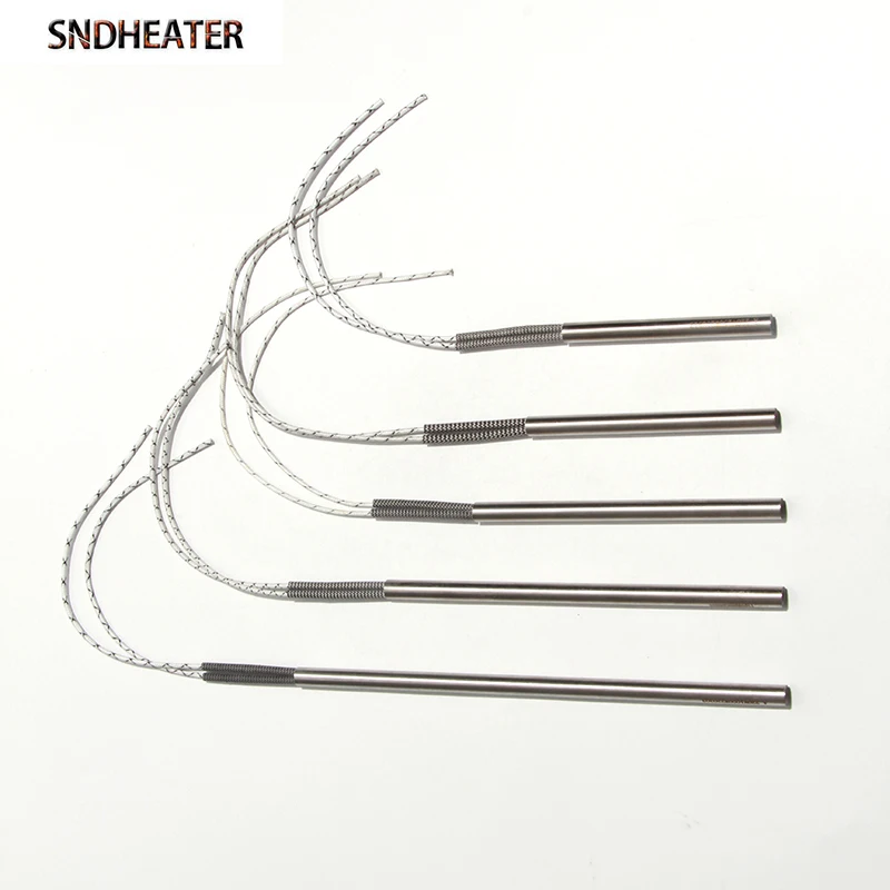 SNDHEATER Cartridge Heater 220V 300W Air Heater Spark Plug Ignition Pellet Igniter 10x100/155/160/170/180mm 304SUS Heat Tube 1pc