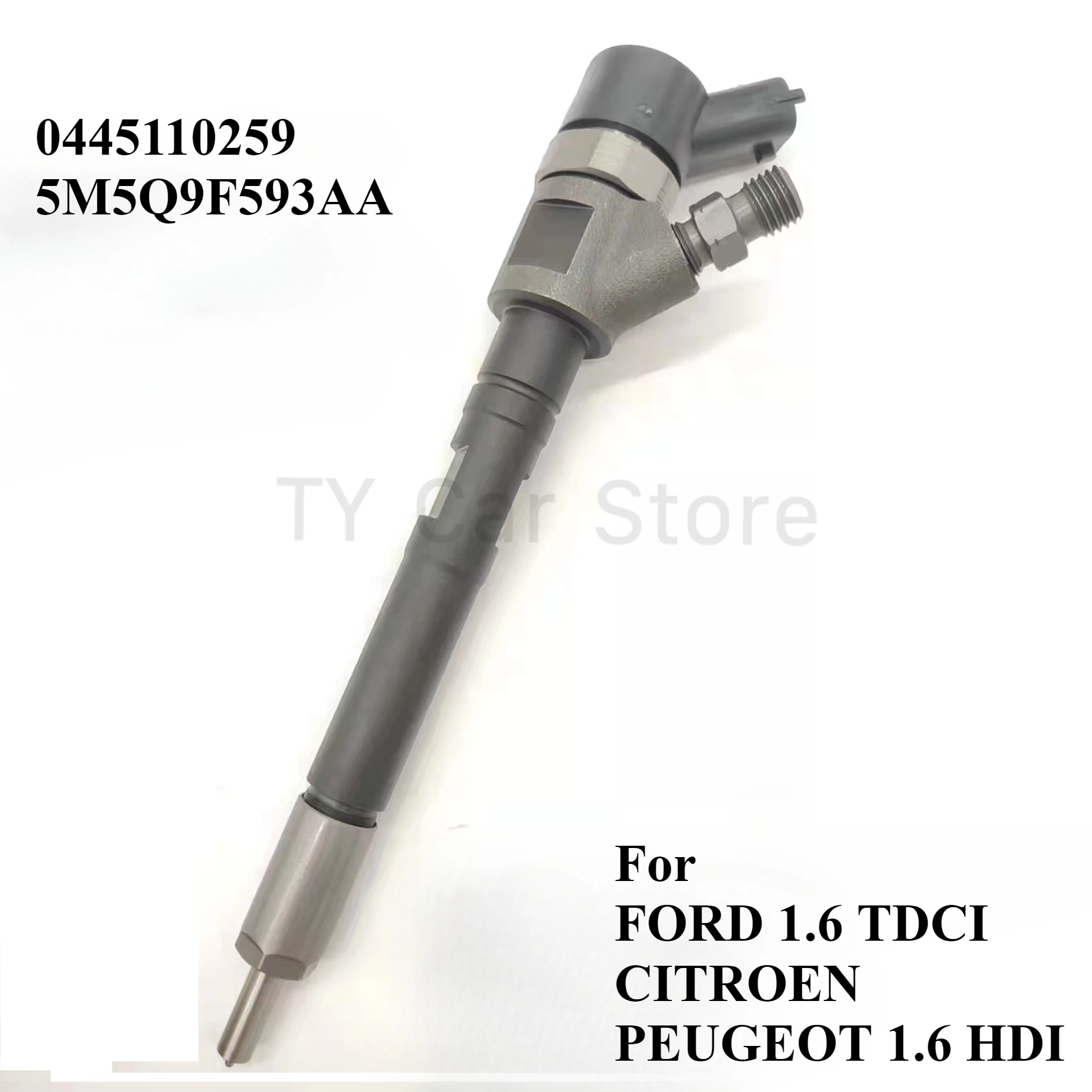 

5M5Q 9F593 AA New Diesel Fuel Injector 0445110259 For Ford Focus MK2 1.6 TDCI CITROEN PEUGEOT 1.6 HDI