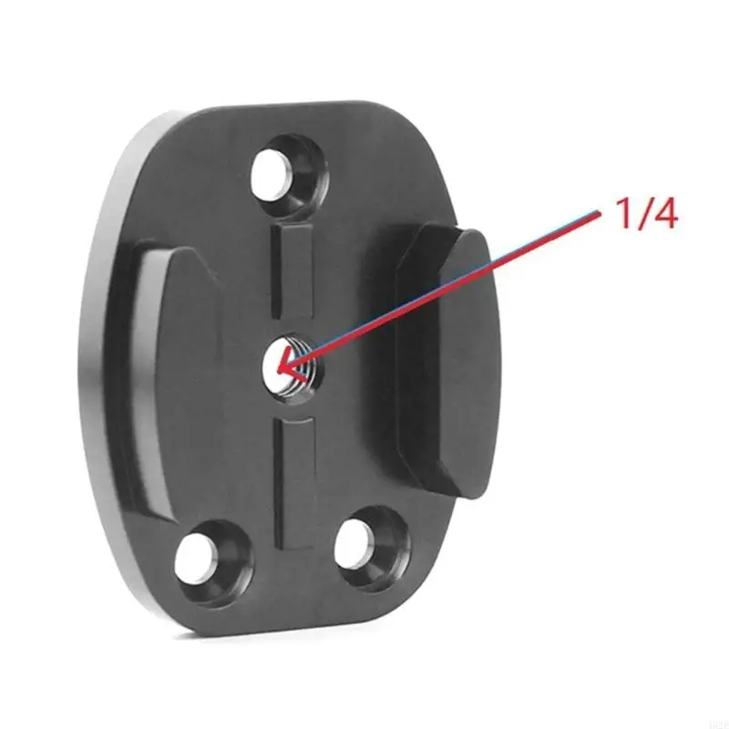 462E Aluminum Tripod Adapter Multifunctional Aluminum Base Mount Heavy Duty Camera Base Simple Installs for Sports Cameras