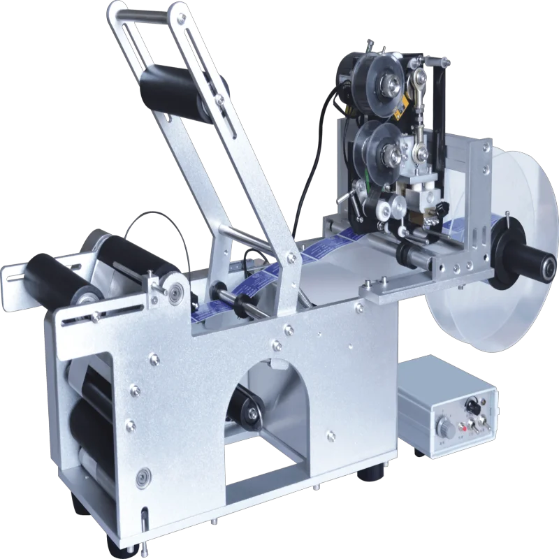 Semi Automatic Round Bottle Sticker Packing Labeling Machine/manual Digital Label Printing Machine