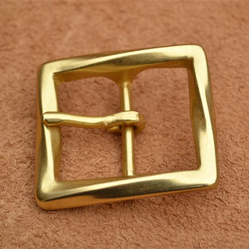 1pcs 34/38mm Brass Belt Buckles  Single Pin End Bar Buckles Fit Belt Leather Craft Jeans Parts DIY Accessories