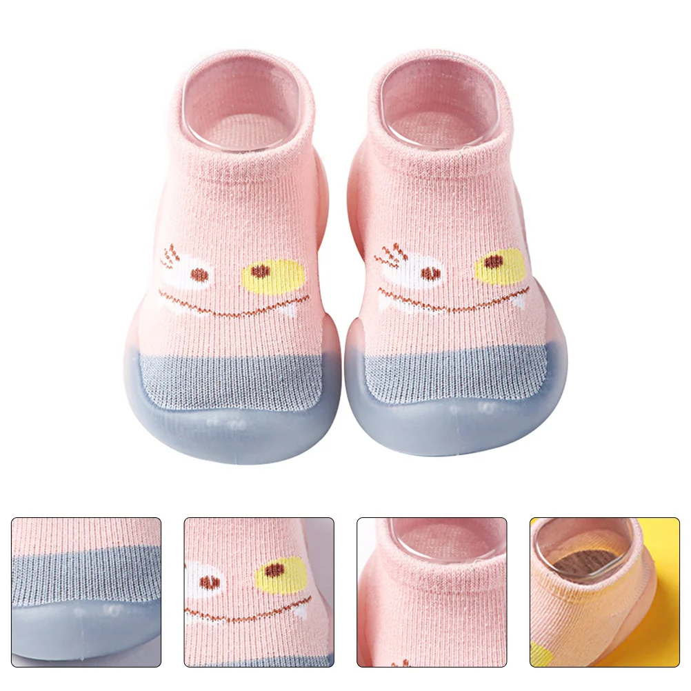

1 Pair Baby Walking Socks Soft Non-Slip Prewalker Home Shoes For Infants Cotton Footwear Comfortable Floor Shoes