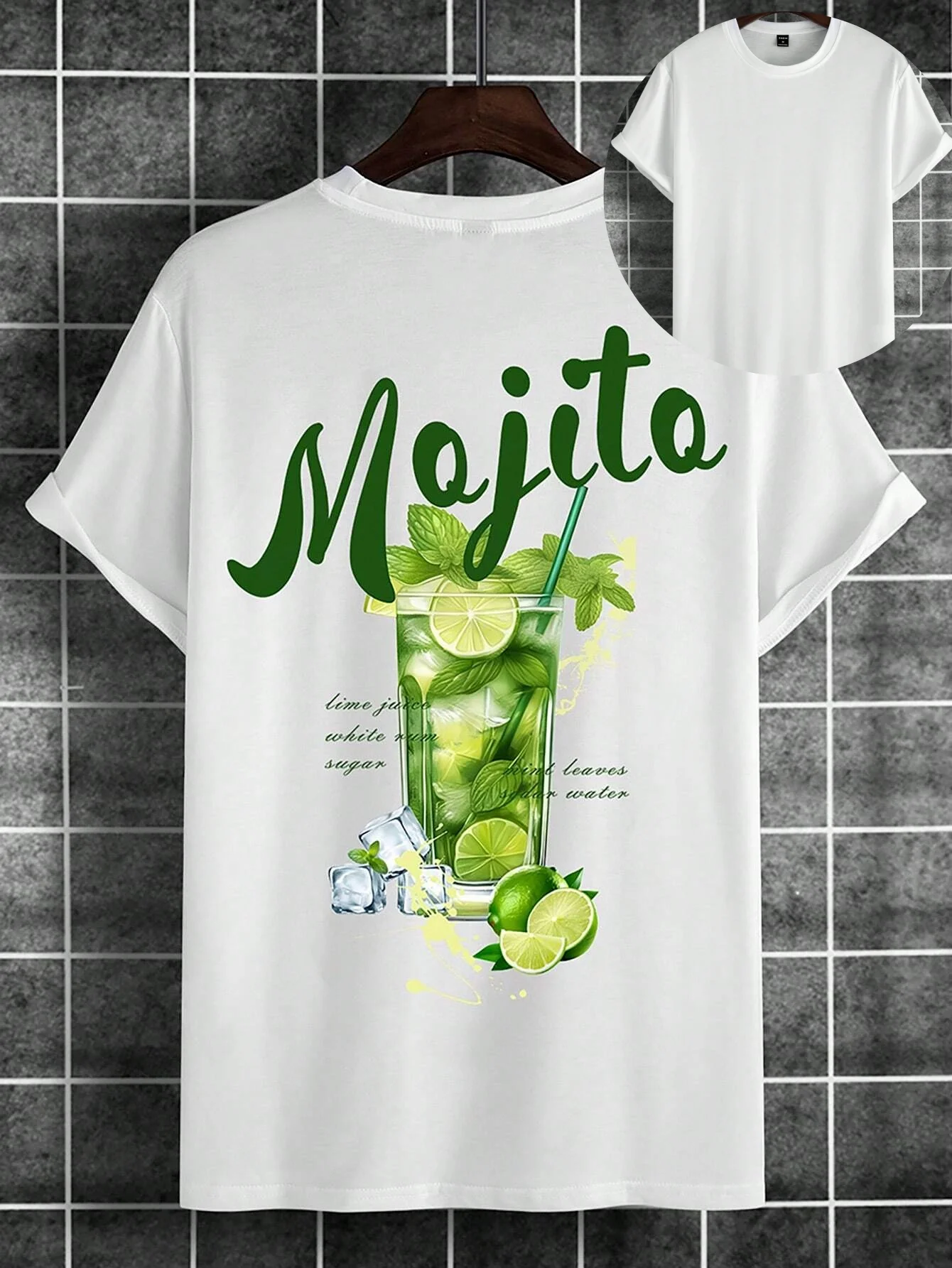 

Мужская футболка с рисунком Mojito Drink 2025, летняя футболка с коктейльным лаймово-мятным принтом для мужчин и женщин, повседневная праздничная пляжная уличная одежда, топ