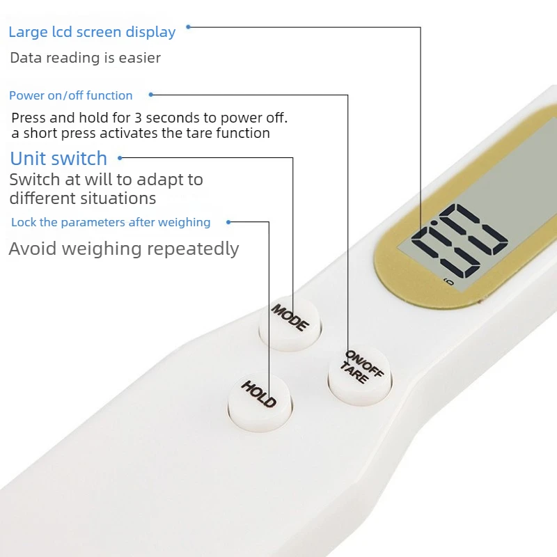 Measuring Spoon Scale Battery Powered Spoon Electronic Scale Precise Weighing 0.1g Kitchen Baking Tools Spoon Scale gallery 4
