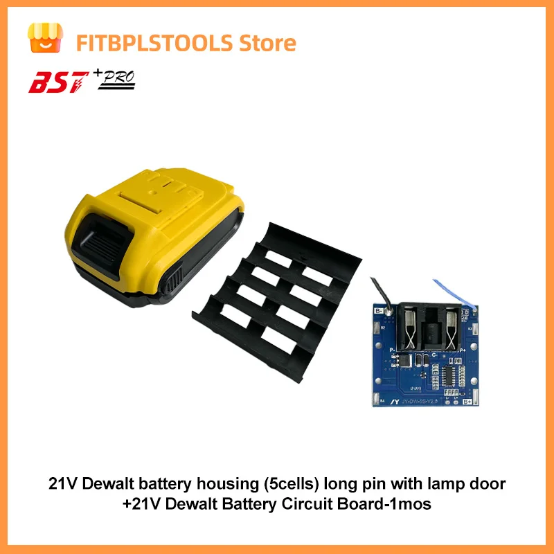 DC 21V  power tool manual lithium-ion battery protection board BMS circuit board+housing bracket