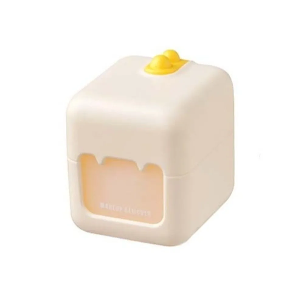 Étui de voyage portable pour démaquillant, de poche, avec couvercle rabattable, ensemble 2-en-1 pour nettoyer et démaquiller, étanche et anti-fuite.