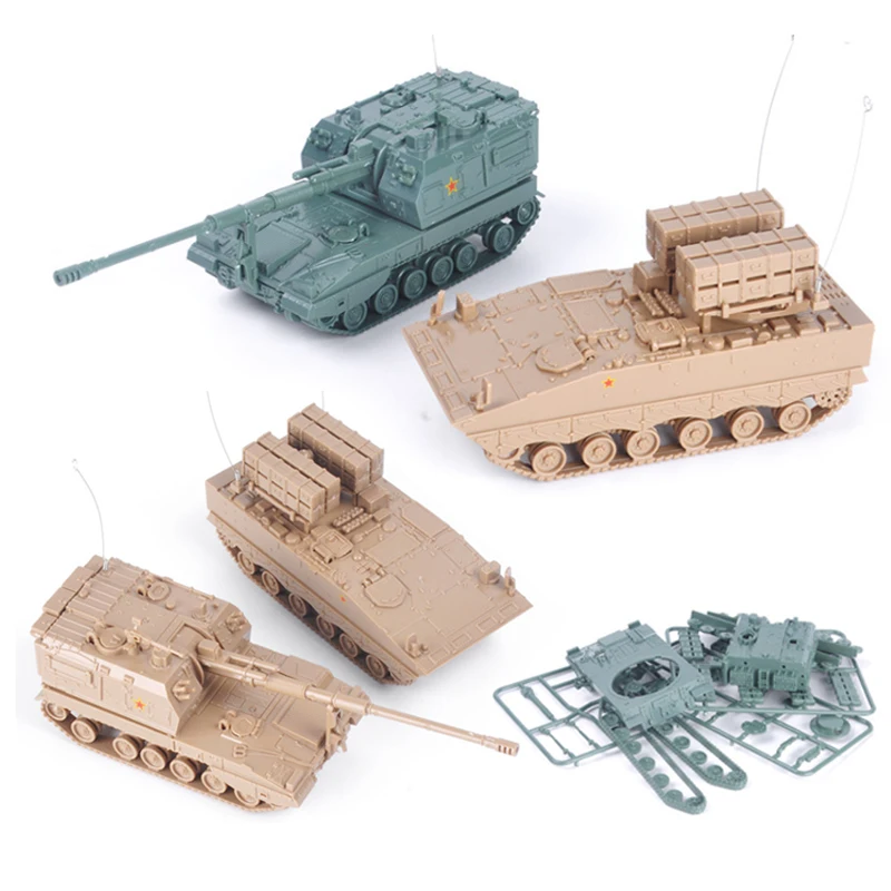 4D Assembled Missile Car China Wheeled Assault Vehicle Assembly Puzzle Model Military Toy Army Puzzle DIY Gift For Boys A30