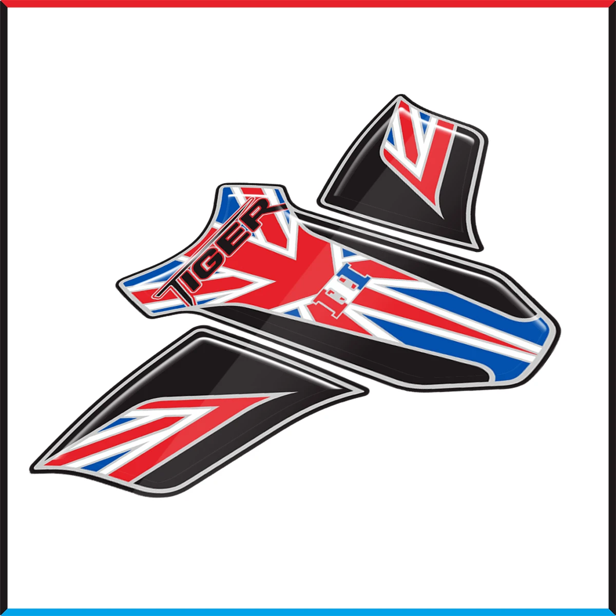 DLA Triumph Tiger 800 2018 Motocykl Tank Pad Protector Ochrona farby