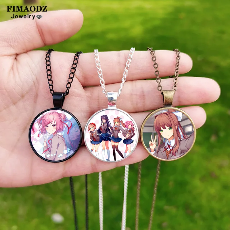 New Fashion DLC Figure Necklace for Women Girls Anime Cosplay Figure Custom Picture Handmade Chain Necklaces Jewelry Gifts