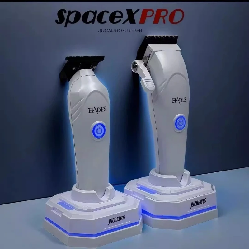 

НОВЫЙ зажим для волос JUCAI X для мужчин, новейшая технология, бесщеточный двигатель с внешним вращением, лезвие DLC, машинка для резки волос, подарок для мужчин