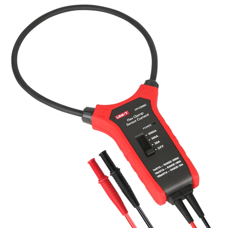UNI-T UT-CS09A UT-CS09C 3000A AC Flex Clamp เซ็นเซอร์/ใช้ในมัลติมิเตอร์/Oscilloscopes