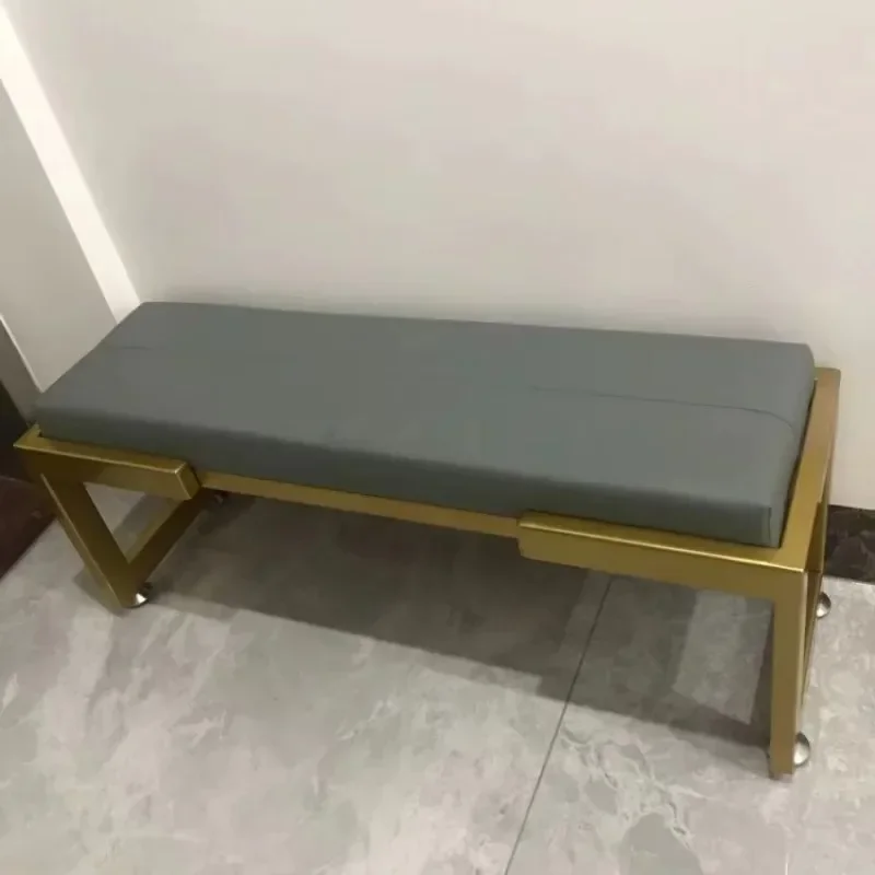Nordic modern entrance shoe changing stool wrought iron sofa stool long bed end rest stool household living room furniture