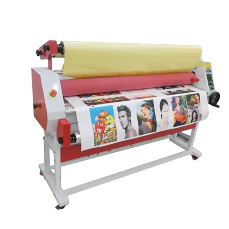 Sample Used 1.6m Cold and Hot Semi-automatic Large Size PVC Vinyl Roll Cold Laminating Machine Cheap Price