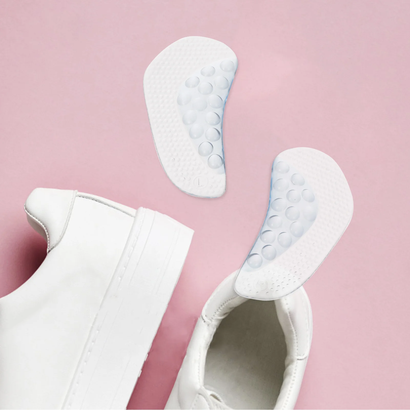 

1Pair Self-Adhesive Silicone Arch Support Shoe Insoles Foot Arch Support Inserts for Men Women Relieve Foot Pain High Heel